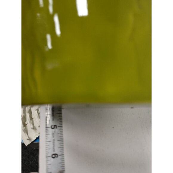 Vintage 75 Ceramic Green Mushroom Design Planter Flower Pot Signed Retro Cottage - Picture 9 of 10